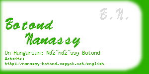 botond nanassy business card